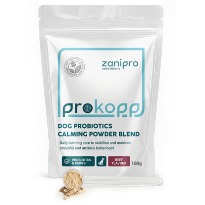 Dog Calming Powder – Natural Anxiety & Stress Relief – Beef Flavour (100g)