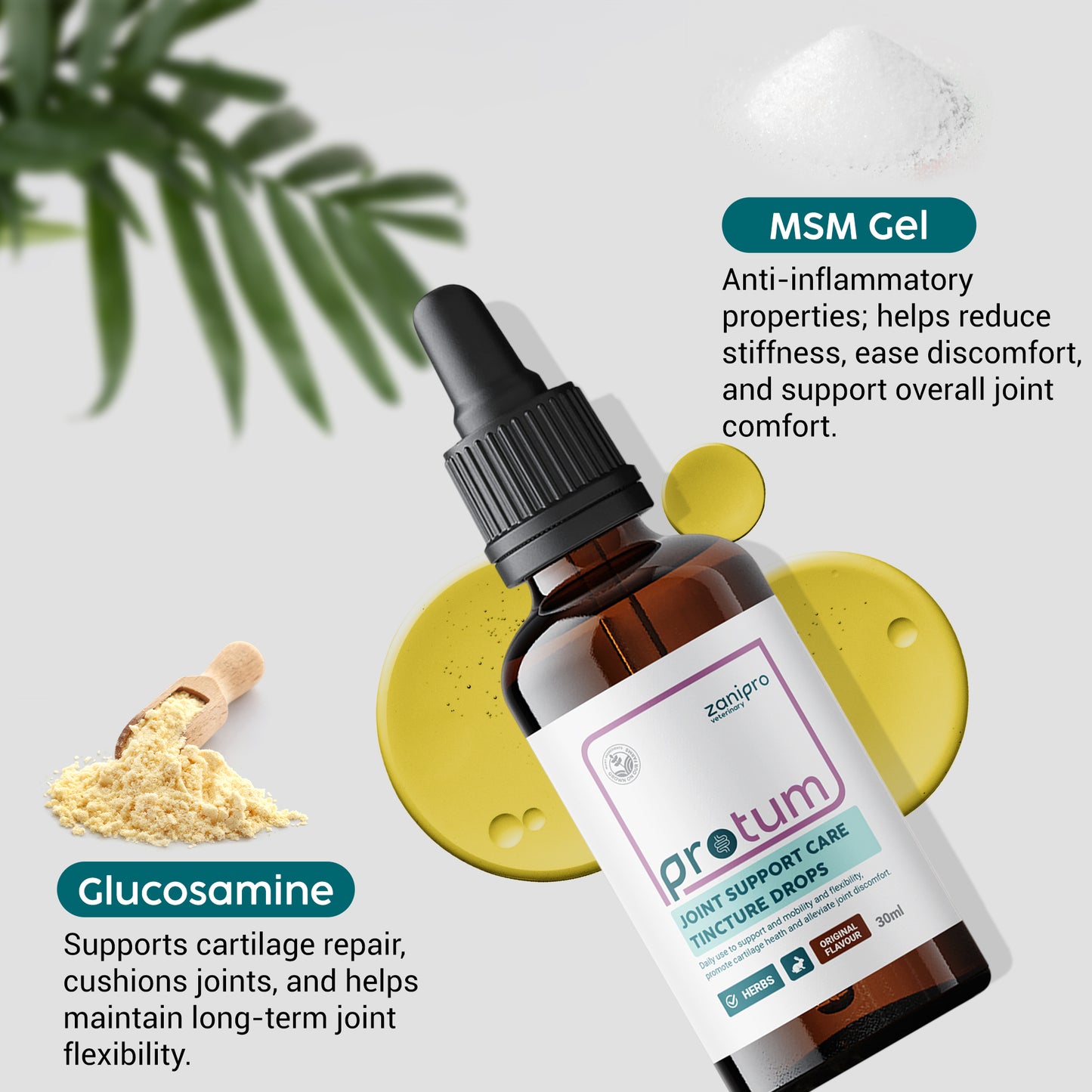 Joint Supplement Drops for Rabbits & Small Animals – Glucosamine & MSM (30ml)